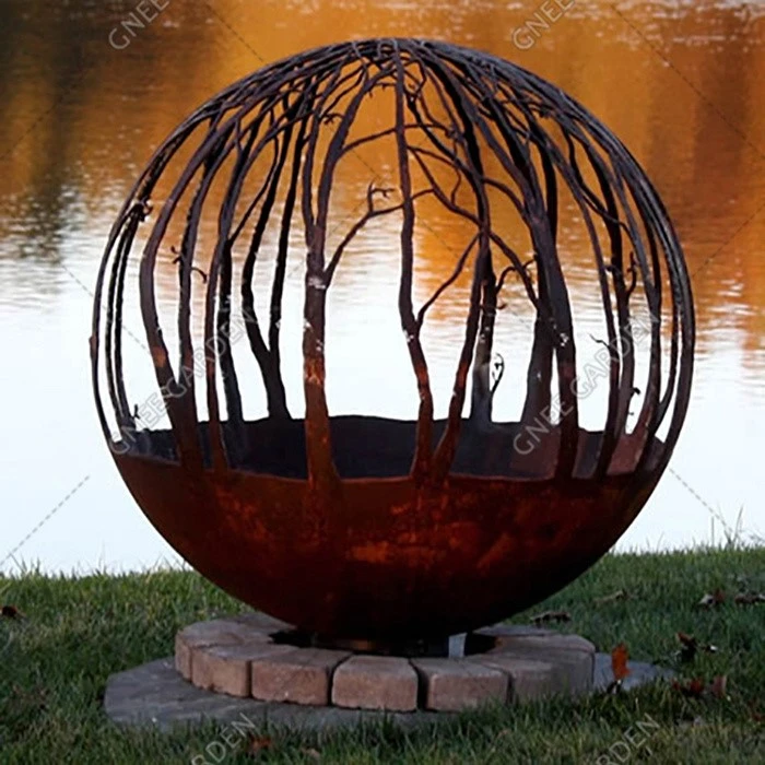 Winter Woods Corten Steel Fire Pit Winter Woods Corten Steel Fire Pit