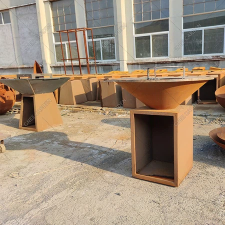 outdoor cooking rust corten steel BBQ outdoor cooking rust corten steel BBQ