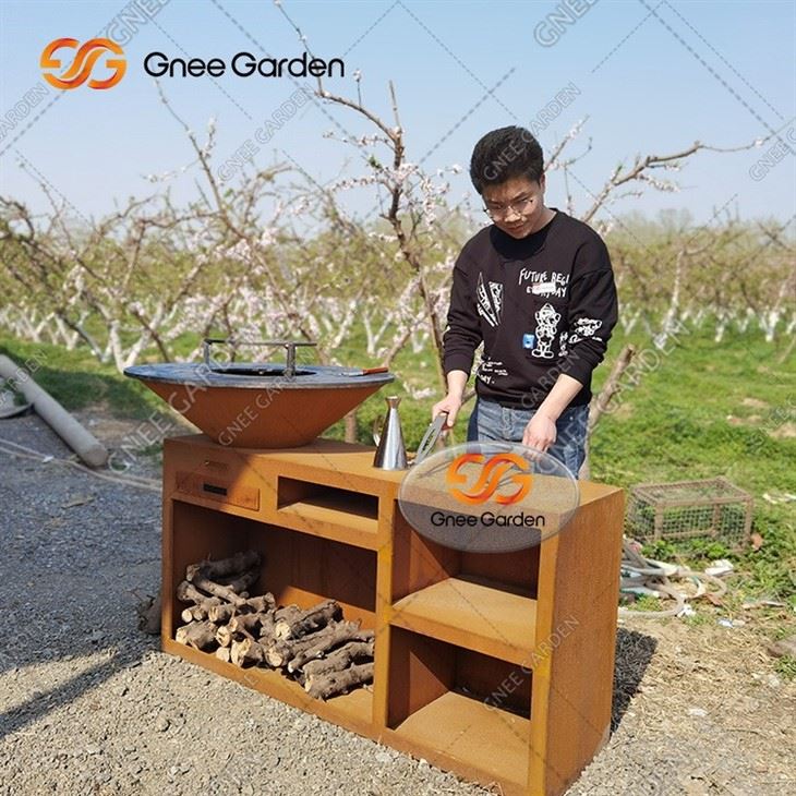 Bbq Grills Charcoal Barbecue Grills Corten Steel Bbq Grill