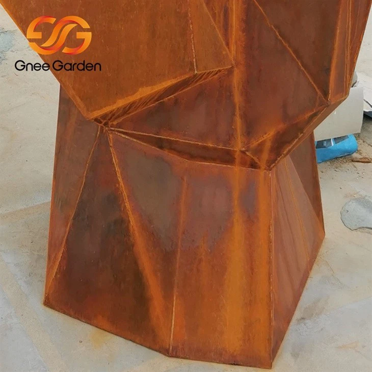 corten diy metal garden sculptures