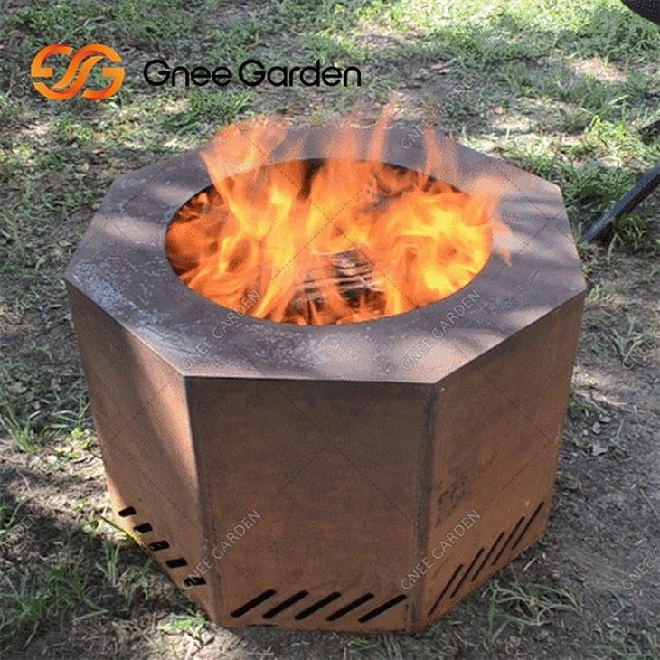 Corten Steel Heating Brazier Garden Decoration Fire Pit