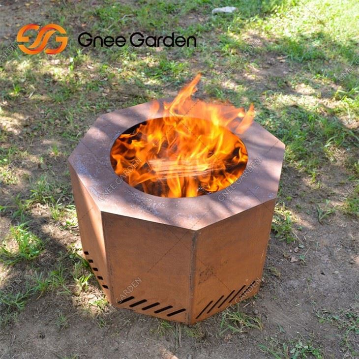 Corten Steel Heating Brazier Garden Decoration Fire Pit
