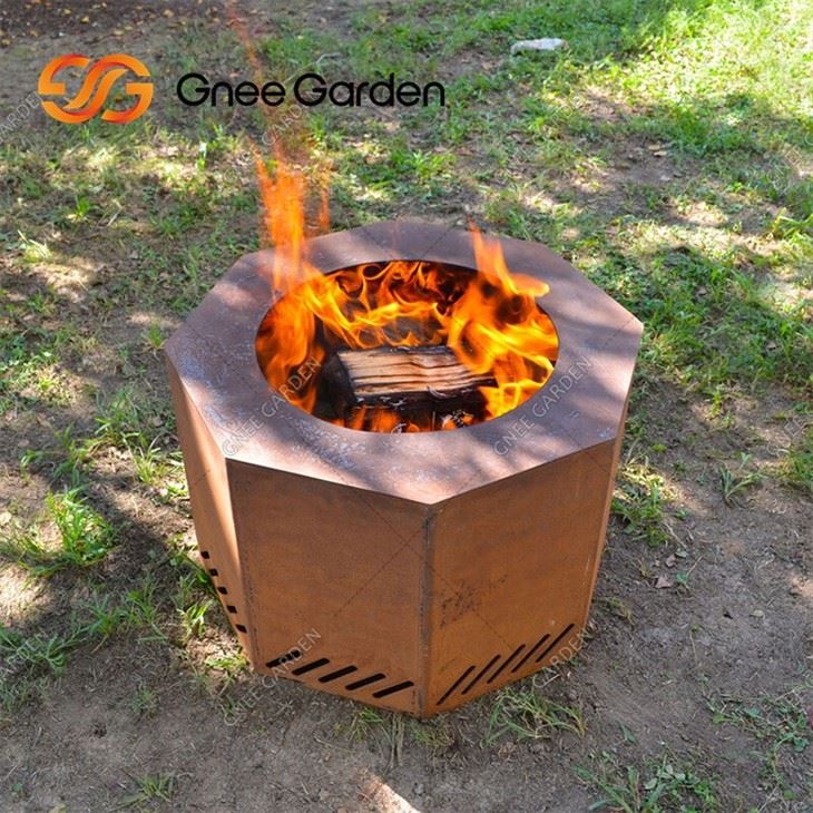 Corten Steel Heating Brazier Garden Decoration Fire Pit