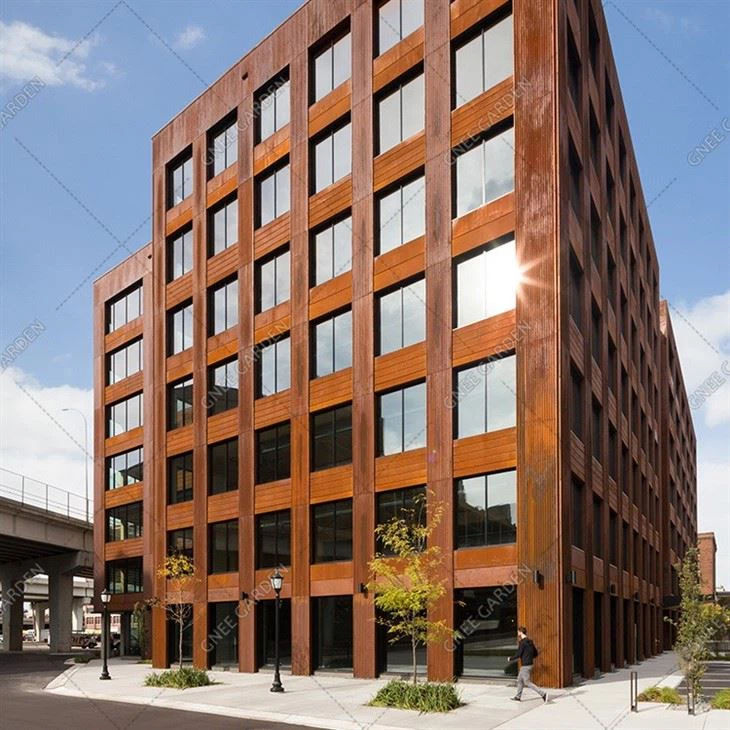 Customized Most Popular Corten Steel Facade Building Panels