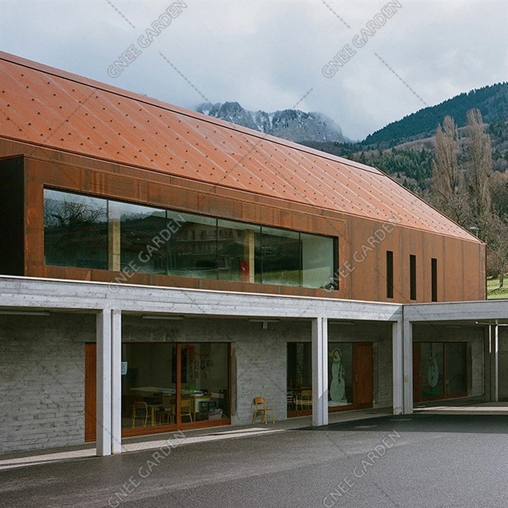 Customized Most Popular Corten Steel Facade Building Panels