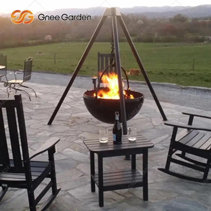 Corten Steel Fire Bowl with Stand