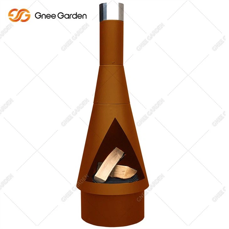 High Quantty Corten Steel Outdoor Fireplace
