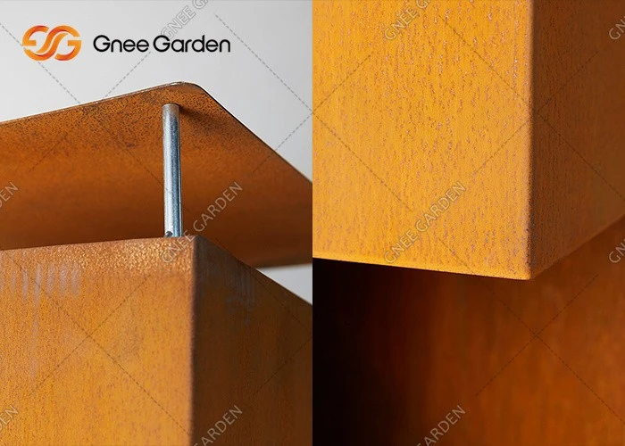 Metal Outdoor Garden Fireplace Corten
