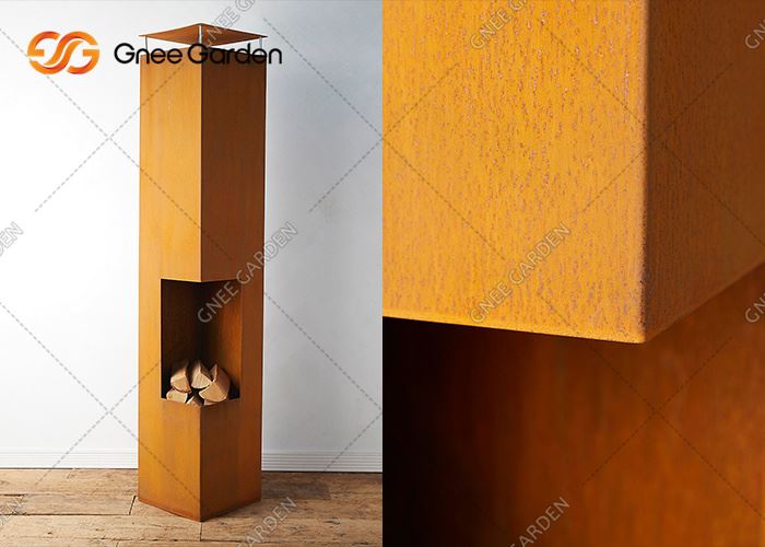 Metalen buitentuinhaard Corten