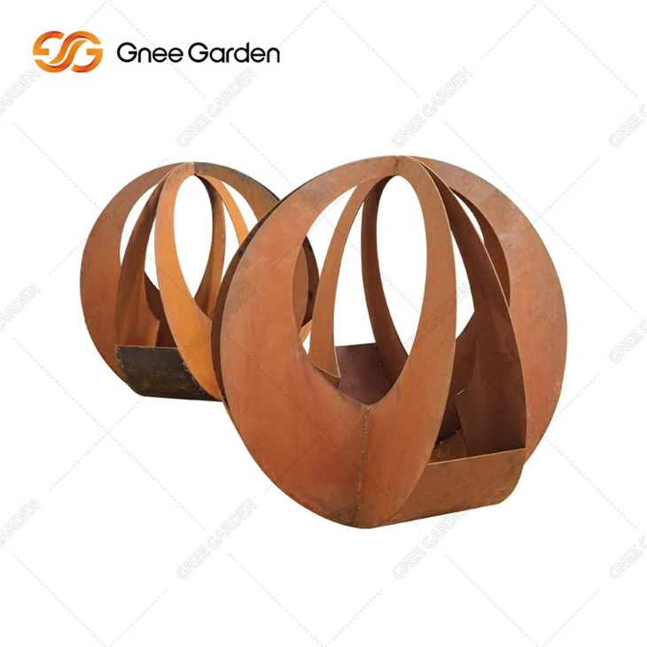 Metallic Series Corten Steel Planter Steel Pots Garden Box Corten Steel Planter
