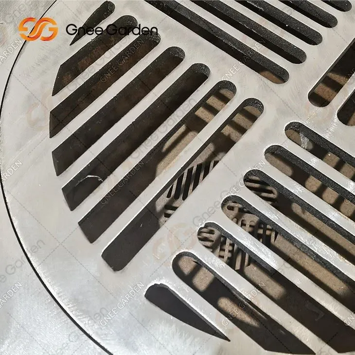 Outdoor Family Cooking Wood Charcoal Corten Metal Fire Pit BBQ Grill