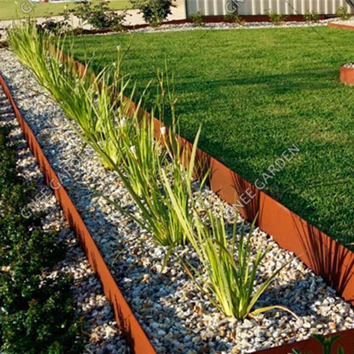 Outdoor Raised Outdoor Corten Steel Large Planters Ring Planter