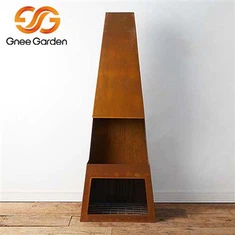 Cortenstalen tuinhaard