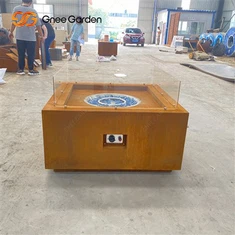 Cortenstaal propaan campingvuurplaats