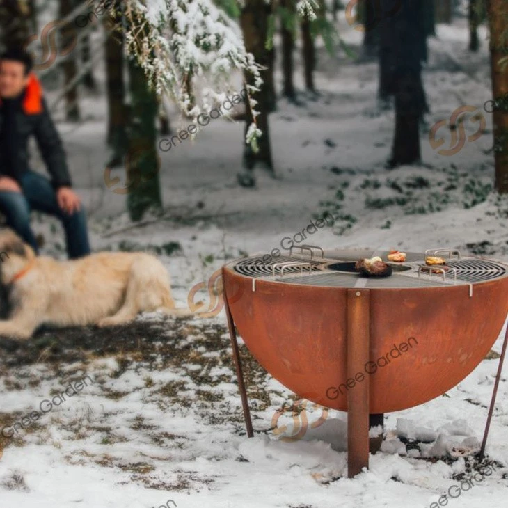 Top Seller Corten Steel Metal BBQ Fire Pit