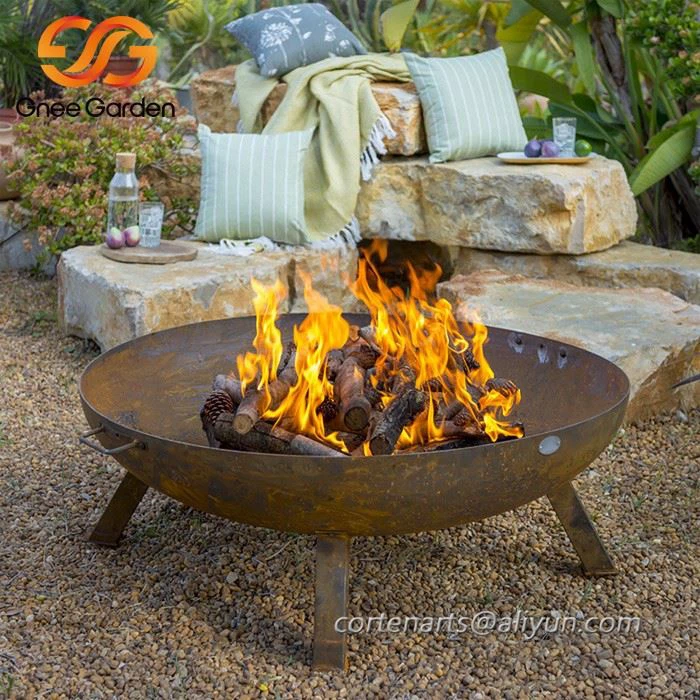 Corten Steel wood fire pit cheap