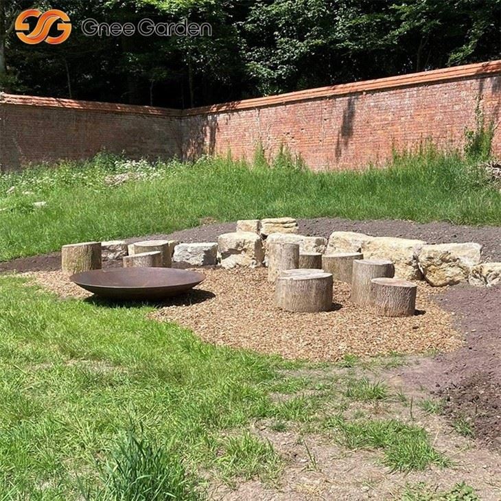 Corten Steel Portable Fire Pit Camping​